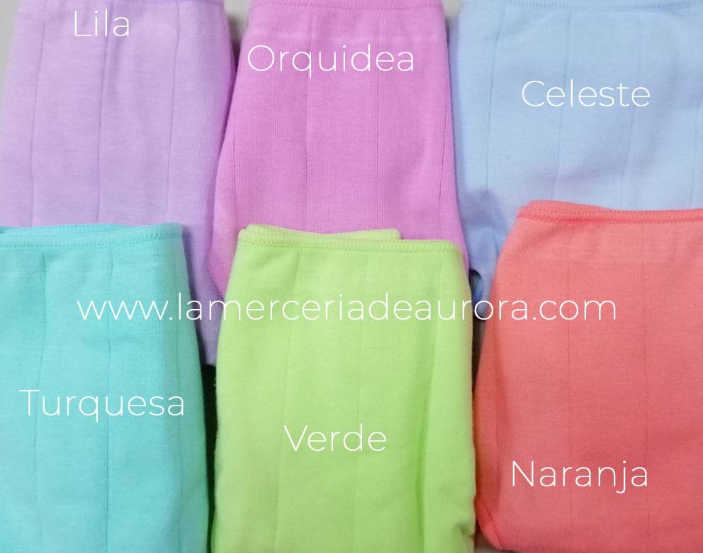 Tanga listas invisible algodón elástico 214 de Naiara - varios colores